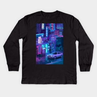 Tokyo Night Kids Long Sleeve T-Shirt